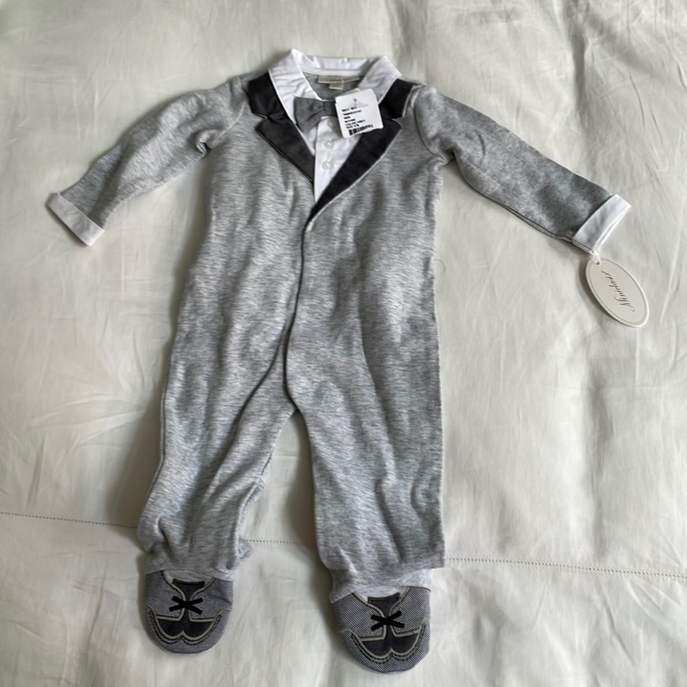 Miniclasix Tuxedo Onsie - 6 months
